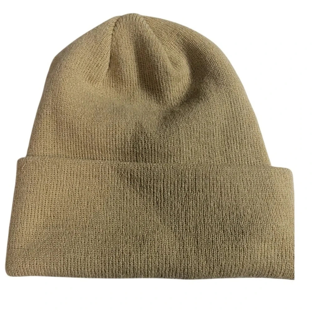 New Orleans Pelicans Adidas Knit Beanie‎ Hat Tan One Size Fits All NBA - Picture 7 of 7